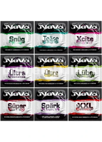 Презерватив із латексу преміум-класу Nuvo Condoms Large великого розміру (ціна за 1 шт.) One (327876615)