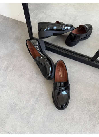 No Brand Лоферы женские черные лакированные Kerstin черный з, — (360861860)