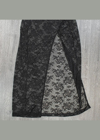 Облягаючий довгий пеньюар із квіткового мережива з трусиками-стрінгами No Brand Пеньюар + трусики (315348971)