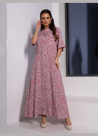 Темно-розовое платье 14657 темно-розовое ISSA PLUS однотонное