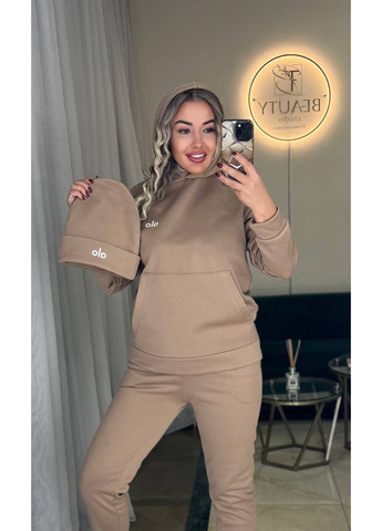 Костюм OLA трійка теплий,трьохнитка на флісі люкс,худі,штани та шапка Україна (366266776)