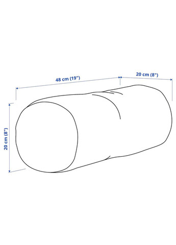 Подушка ІКЕА EKLUGGMAL 48х20 см (60561540) IKEA (278406135)