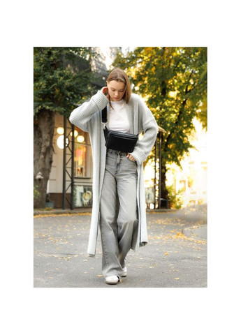 Женская кожаная сумка бананка Harvi черная Sambag (322870486)