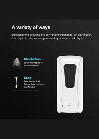 Автоматический диспенсер для мыла JVBIVDW, настенный, бесконтактный, 1000 мл (сток) No Brand (301854304)