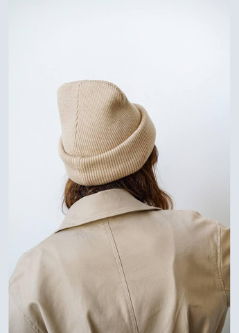 Шапка женская - бини, однотонная, мягкая и удобная JUGO SLOBO STREET (316629013)