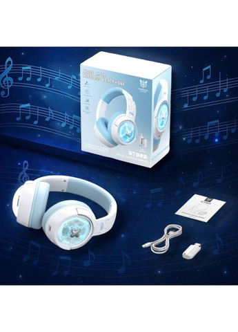 Игровые беспроводные наушники, 3 режима подключения (2.4GHz/Bluetooth/USB), с шумоподавлением, LED подсветка, белые Onikuma (363115610)