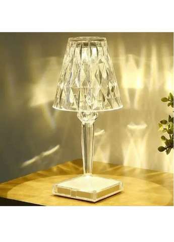 Настольная беспроводная хрустальная лампа ночник светильник с сенсорным управлением разноцветное свечение (478199-Prob) Unbranded (303516344)