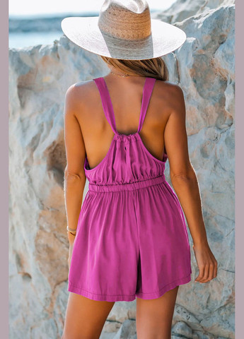 Комбинезон CUPSHE однотонный пляжный вискоза