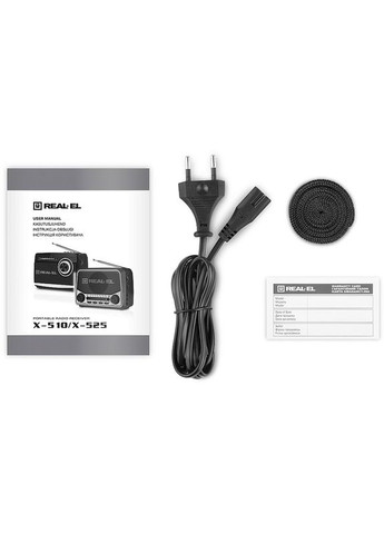 Радіоприймач X-510 Black (EL121800003) Real-El (312914639)
