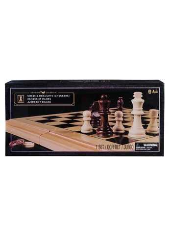 Набір з двох настільних ігор «Шахи та шашки» (SM34807/6075860) Spin Master (401936130)