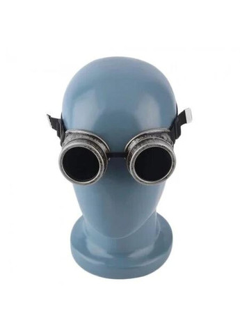 Окуляри стімпанк гогли преміум срібного кольору+подарунок No Brand (360407720)