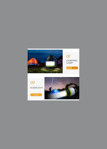 Світлодіодний акумуляторний ліхтар трансформер 3 в 1 для кемпінгу акумуляторний LED Kemei (357346572)