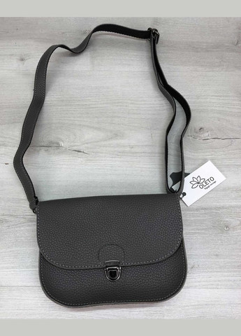 Женская кожаная сумка клатч с плечевым и поясным ремешком «Stacy» серая WeLassie (298570223)