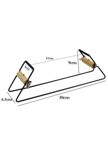 Верстат для бісероплетіння, метал, 29,5х6,8х9 см, чорний No Brand (340483005)