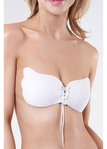 Белый бюстгальтер невидимка на силиконе bs-05 wow Julimex микрофибра