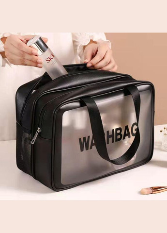 Сумка-органайзер Washbag для косметики та засобів гігієни водонепроникна Чорна ( код: IBH044S ) Travel (331902241)