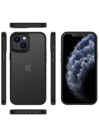 TPU+PC чохол Metal Buttons для Apple iPhone 13 mini (5.4") Чорний No Brand (370606121)