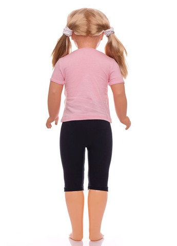 Розовый летний костюм летний для девочки трикотажный с девочкой розовый 98 см (32458) BABYKROHA