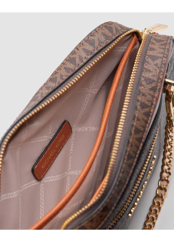 Сумка жіноча Jet Set Large Logo Crossbody Bag Brown No Brand (386417327)