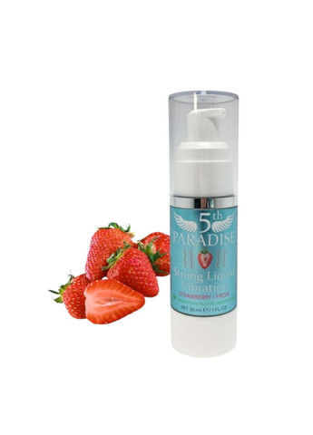 Жидкий вибратор с ароматом клубники мощная стимуляция и возбуждение 5th (30 мл) Paradise (370961312)