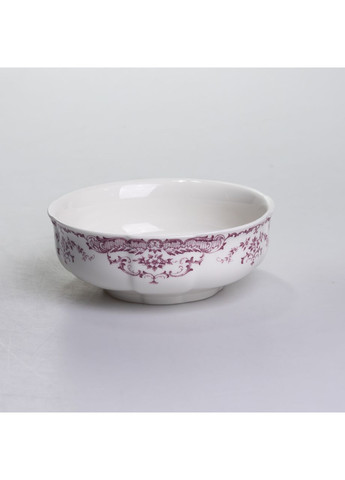 Столовий набір посуду тарілок і чашок 32 предмети на 6 персон «Бордовий Меандр» порцеляновий YY78-3A Yiwu (370802219)