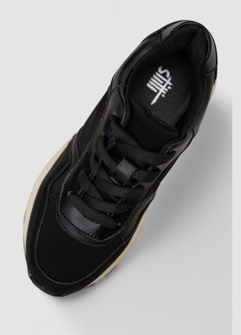 Кросівки жіночі демісезонні, колір бежевий, 248R212 Stilli чорно-білі всесезони (323168392)