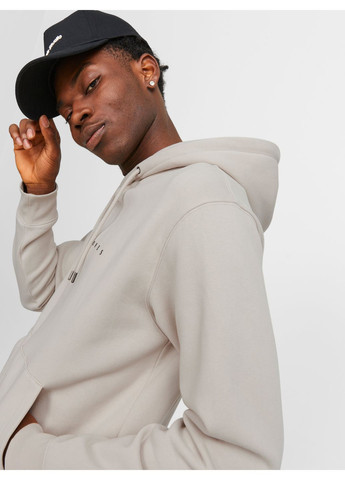 Худі фліс,світло-бежевий з принтом,JACK&JONES Jack & Jones (372126886)