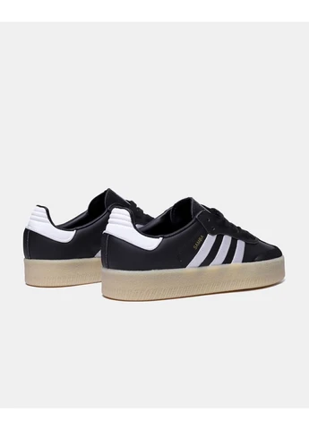 Білі кросівки чоловічі adidas samba xlg black white gum адідас самба білі демісезон No Brand