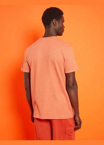 Светло-оранжевая футболка basic,кирпичный, Kiabi