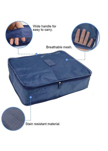 Набір із шести дорожніх органайзерів, чохлів для одягу, косметики. Nobrand (302894094)