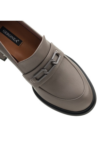 Geronea Туфли (2128ТА) серый з натуральная кожа, — (328914671)