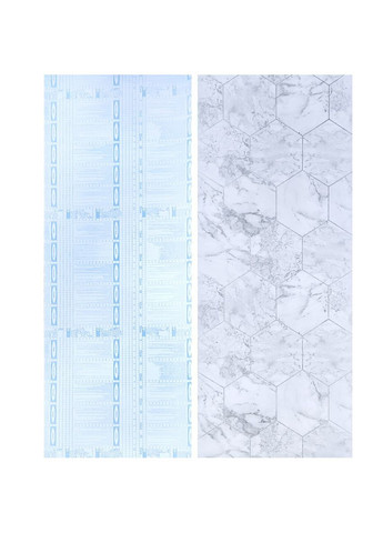 Самоклеющаяся пленка серый мрамор серебряные соты 0,45х10м SW00001213 Sticker Wall (278314622)