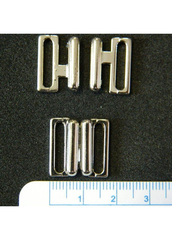 Застібки для купальника, метал 1,5 см (хром) Plus-plus (352744561)
