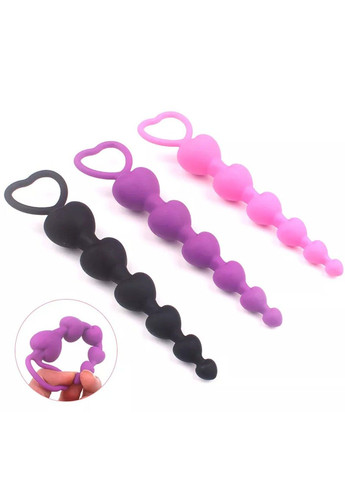 Анальная цепочка из силикона ( розовый цвет) We Love (284278197)