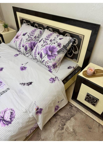 Постільна білизна бавовняна Париж новинка Півтораспальна 150 x 220 Бязь Біла 50 х 70 No Brand (362202548)