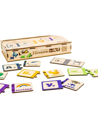 Деревянная детская головоломка с буквами Puz-22335. No Brand (339782481)