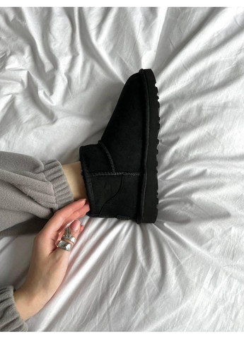 Жіночі Уггі UGG Ultra Mini Black (Замша) (366196968)