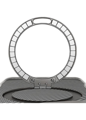 TPU+PC чохол Metal Buttons with MagSafe Carbon Ring для Apple iPhone 17 Pro (6.3") Grey No Brand (366832685)
