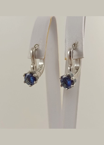 Срібні сережки з танзанітом С4500/М-тз No Brand Сережки (341319960)