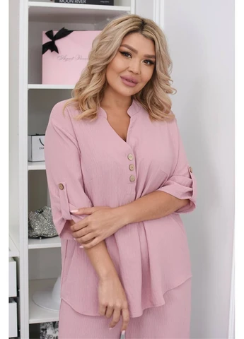 Женский костюм футболка + брюки палаццо. Американский креп жатка. No Brand (391853830)