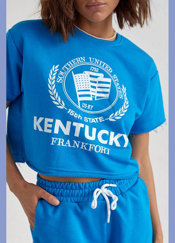 Женский спортивный комплект с шортами и футболкой Liton (296909164)