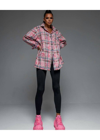 Жіноча картата сорочка оверсайз Україна (355803421)