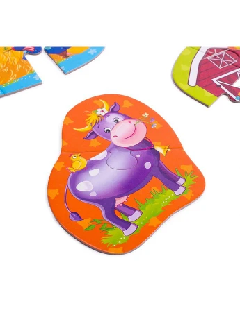 Детская настольная игра "Ферма 3 в 1" VT2901-03 на укр. языке Vladi toys (333934040)