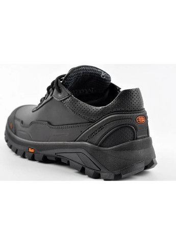 Черные зимние кожаные термо кроссовки Shark