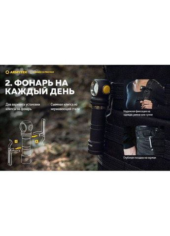 Налобный фонарь Wizard C2 Pro Max XHP70.2 Magnet USB (1*21700) (WARM) Armytek (305389243)