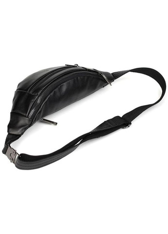 Спортивная сумка женская на пояс через плечо из натуральной кожи средняя Черный 35495 TARWA (352165958)