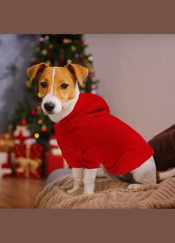 Худи для собак и котов Red M красное A: 26 см B: 34 см C: 26 см 7059 Ecotoys (276059553)