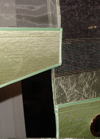 Комплект панельных занавесок 7шт карниз 200см салатовый с бежевым (10_3п) Firanka Line (328267227)