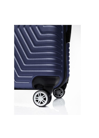 Чемодан Турция Маленький (S) ABS пластик На 4-х двойных колесах 50л ПК007-S Синий Polo (367584493)
