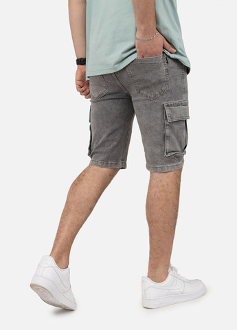 Чоловічі джинсові шорти колір сірий ЦБ-00250588 AAA Premium Denim (307362288)